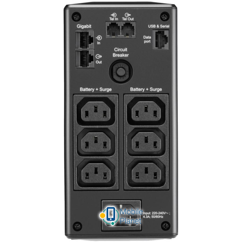 APC Back-UPS Pro BR 650VA, LCD (BR650MI) (UA) Тип архитектуры линейно-интерактивный (line interactive)
