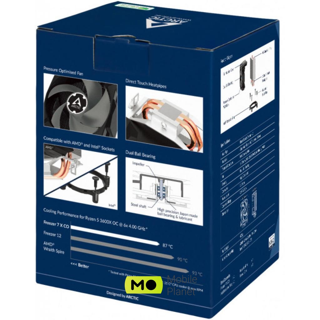 Arctic Freezer 7 X CO (ACFRE00085A) (UA) Максимальна швидкість