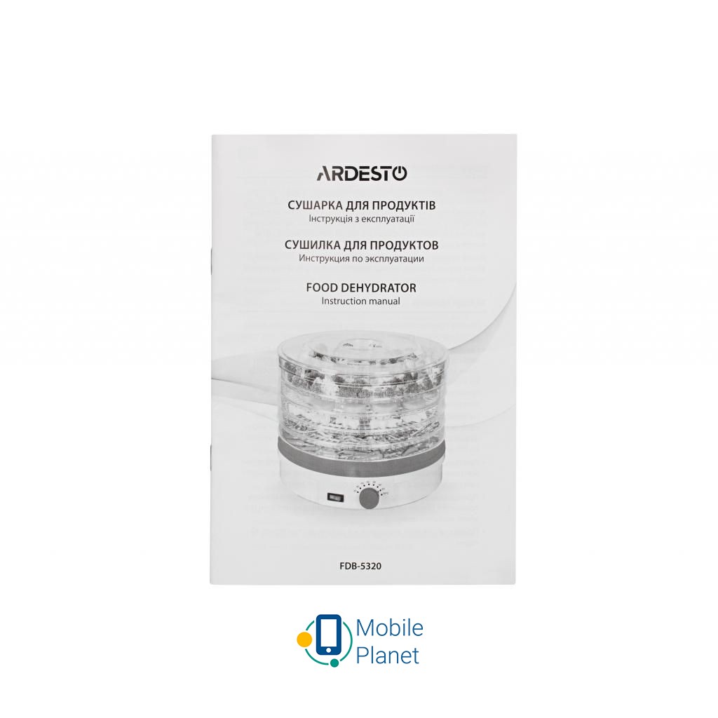 Ardesto FDB-5320 Тип управління: механічний;