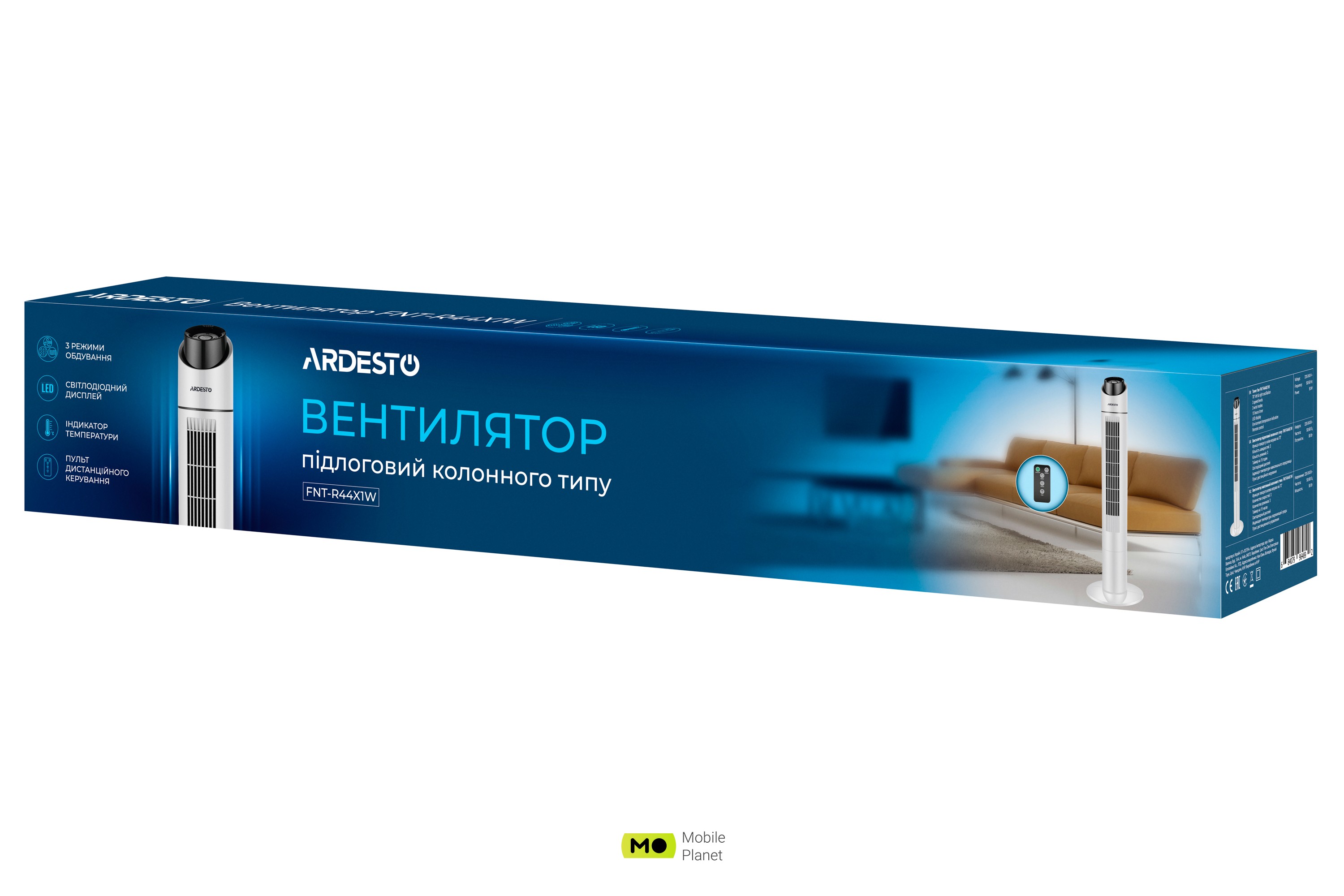 ARDESTO FNT-R44X1W (FNT-R44X1W) (UA) Тип: Підлоговий; Потужність: 50