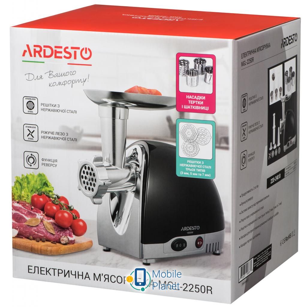 Ardesto MGL-2250R (UA) Тип: електрична; Максимальна