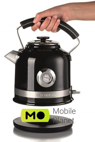 Ariete 2854 Black  Оснащенность Фильтр от накипи; Индикатор уровня воды; Световая индикация работы; Вращение на 360°; Отсек для хранения шнура; Термометр