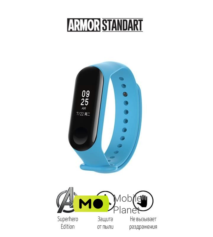 Armorstandart Superhero Edition для Xiaomi Mi Band 4/3 Captain Marvel Blue (ARM55072) (UA) Тип: ремешок; Совместимость: Xiaomi
