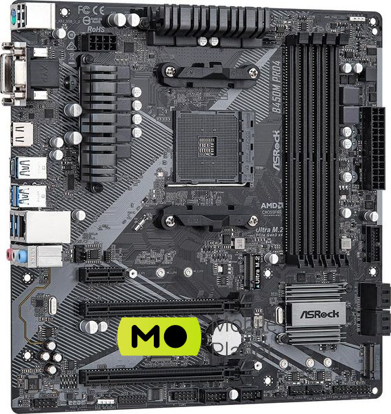 ASRock B450M Pro4 R2.0 EU Архитектура процессора  Zen + (2 Gen.); Zen 2 (3 Gen.); Zen 3 (4 Gen.)