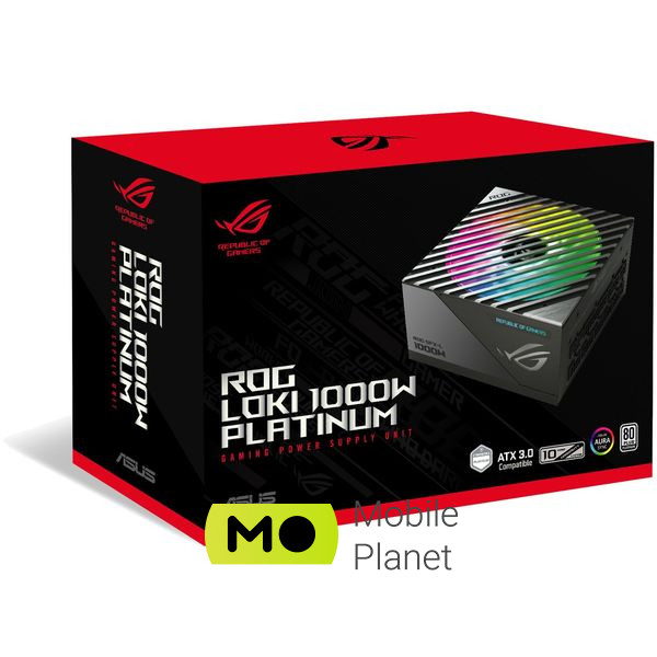 ASUS 1000W ROG-LOKI-1000P-SFX-L-GAMING PCIE5 Platinum (90YE00N1-B0NA00) (UA) Тип БП: модульні, для