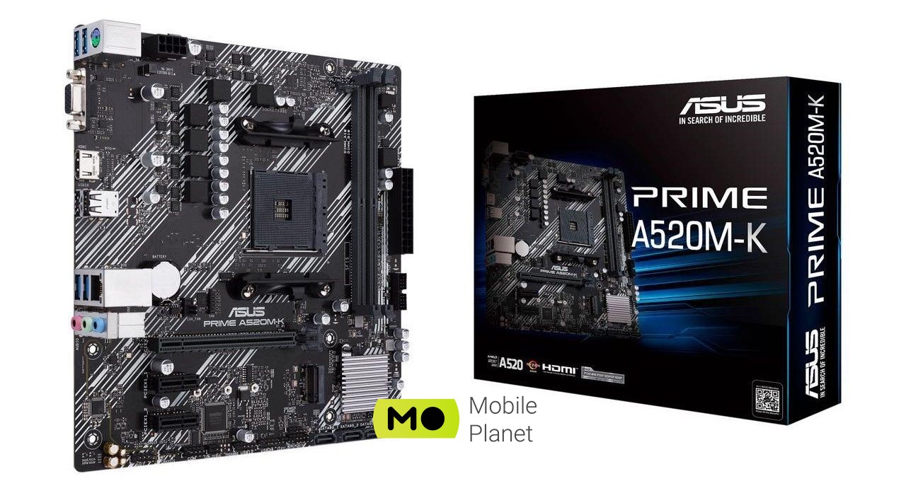 ASUS PRIME A520M-K sAM4 A520 2xDDR4 HDMI-VGA mATX (PRIME_A520M-K) (90MB1500-M0EAY0) (UA) У напрямку: для дому / офісу; Socket: