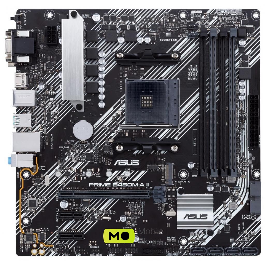 ASUS PRIME B450M-A II (90MB15Z0-M0EAY0) (UA) Модель чипсета AMD B450