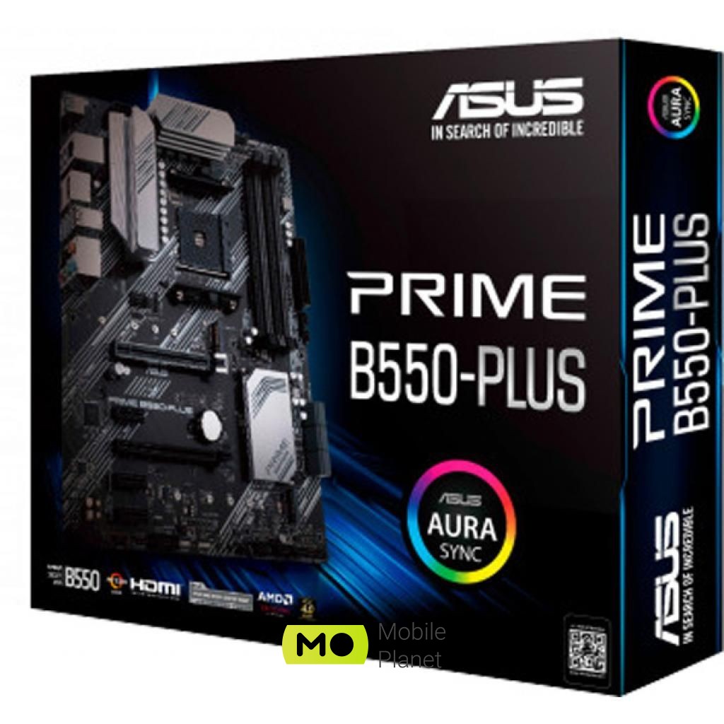 ASUS PRIME B550-PLUS (90MB14U0-M0EAY0) (UA) Вид: для комп'ютера; Призначення: