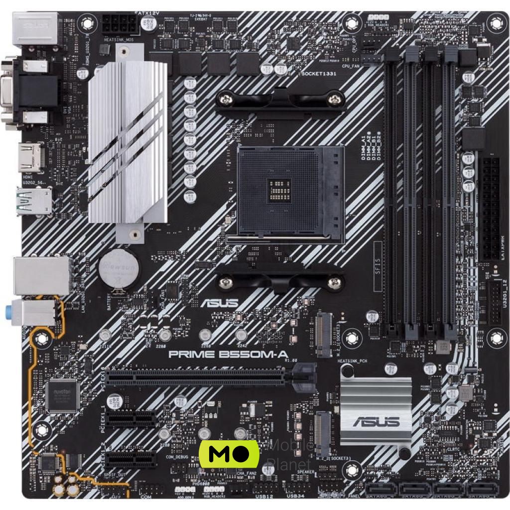 ASUS PRIME B550M-A (90MB14I0-M0EAY0) (UA) Слоты расширения 2 x PCIe 3.0 x1, 1 x PCI-Eх 4.0 x16