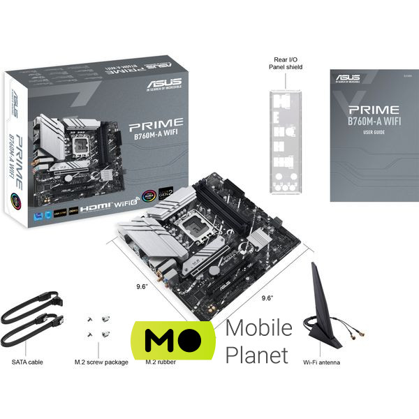 ASUS PRIME B760M-A WIFI (90MB1EL0-M0EAY0) (UA) Призначення: звичайна; Сокет: 1700;