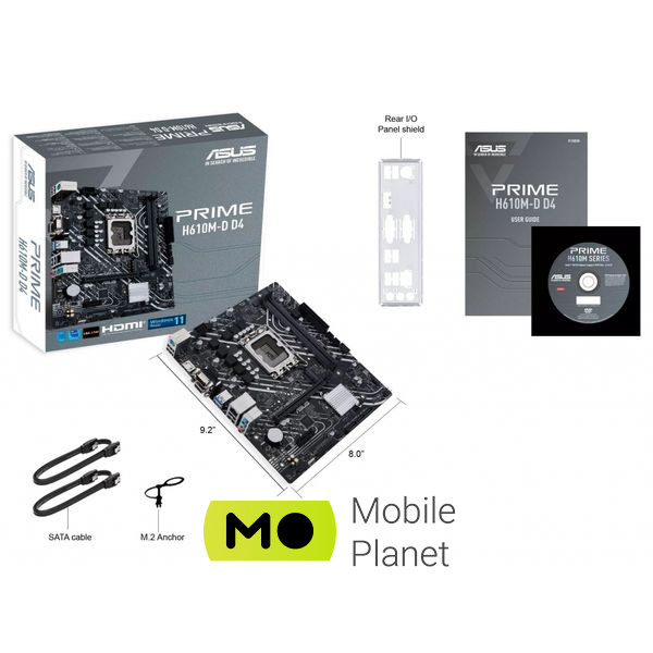 ASUS PRIME H610M-D D4 (UA) Призначення: нормальна; Сокет: