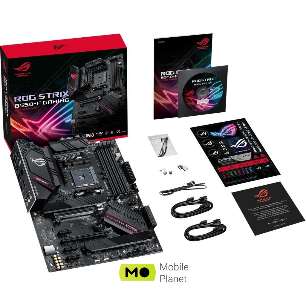 ASUS ROG STRIX B550-F GAMING (90MB14S0-M0EAY0) Вид для комп'ютера