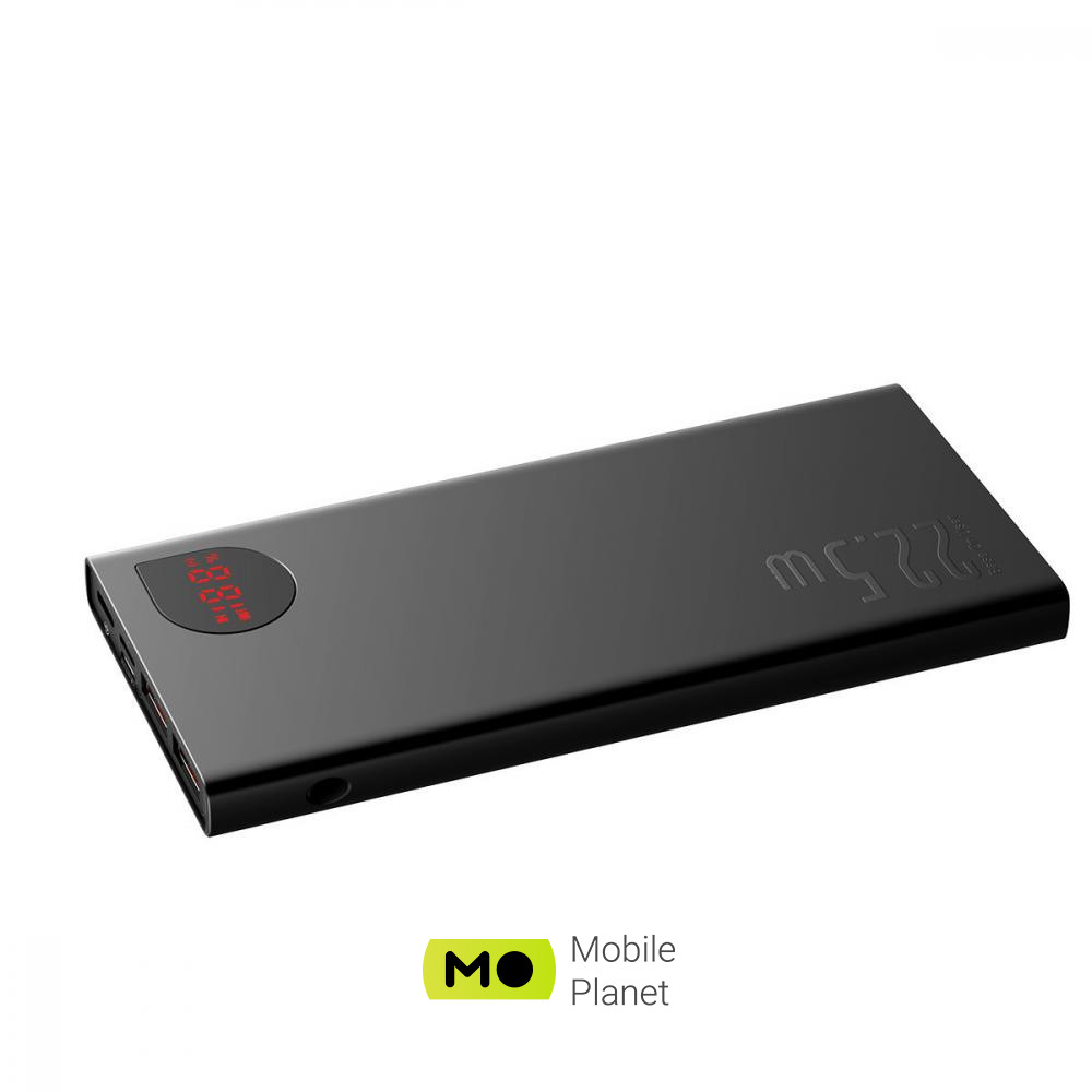 Baseus Adaman Metal Digital Display 20000mAh 22.5W 2021 Editon Black (PPAD000101, PPADM20S) Зарядні пристрої смартфони, планшети та інші
