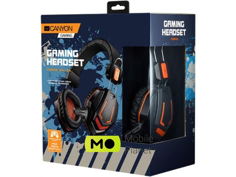 Canyon CND-SGHS3A Black/Orange (UA) Тип: накладные; Тип подключения: