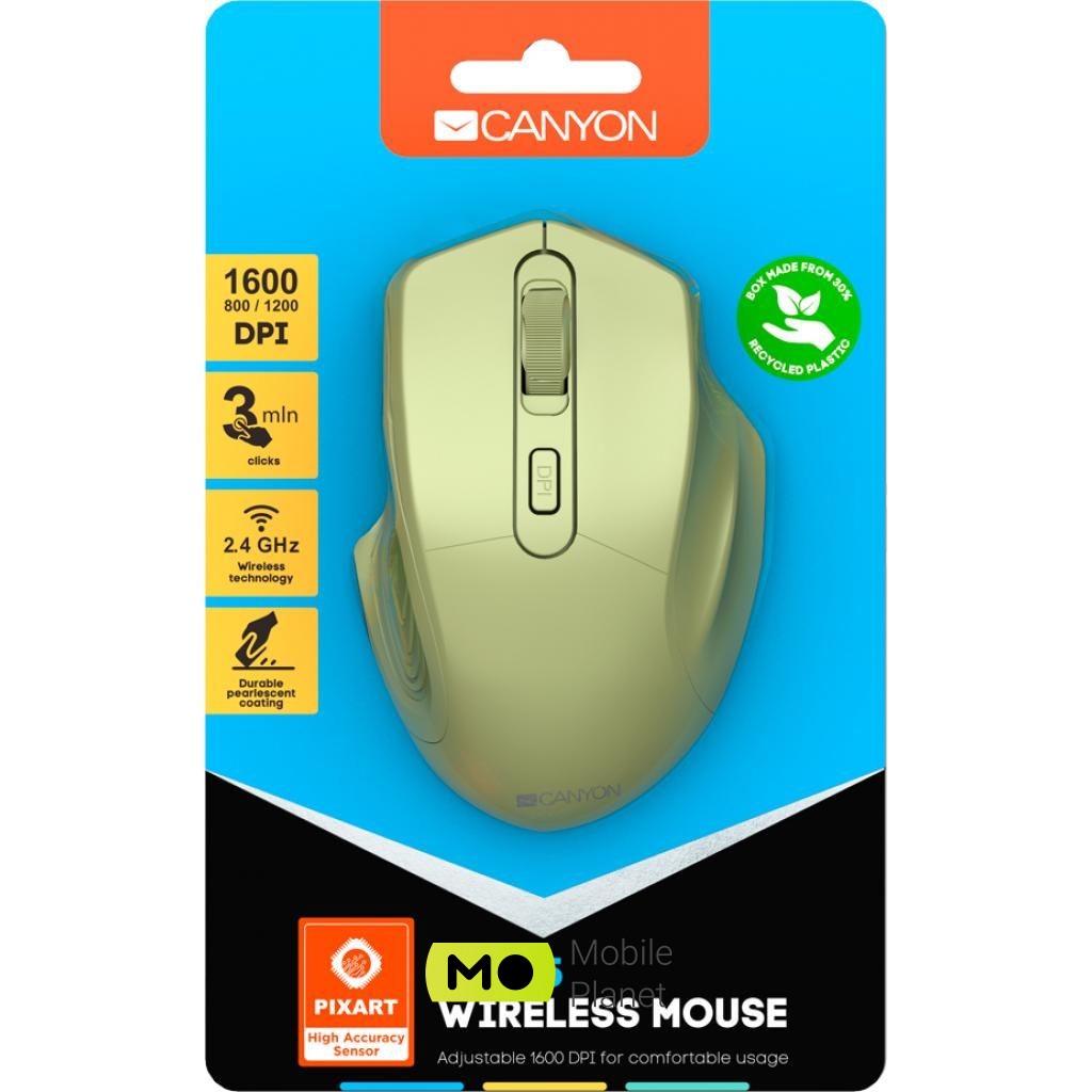 CANYON MW-15 Wireless Golden (CNE-CMSW15GO) (UA) Тип Оригинальный дизайн