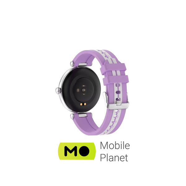 Canyon Semifreddo SW-61 Silver-Lavender (CNS-SW61PP) (UA) Форма часов круглые