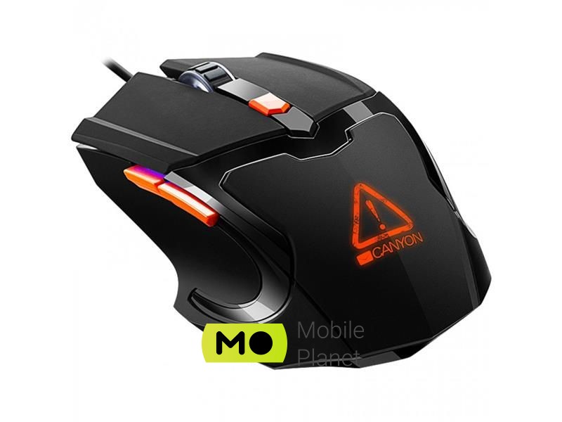 Canyon Vigil CND-SGM02RGB Black/Orange USB (UA) Тип подключения: Проводное;