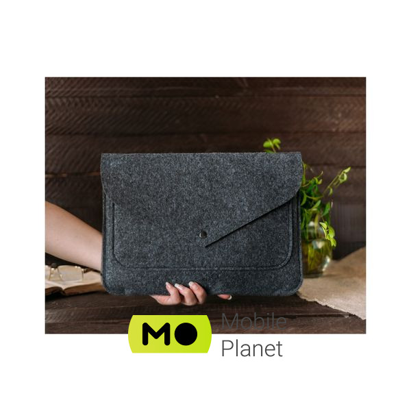 Чехол для ноутбука Gmakin 14 Macbook Pro, Dark Gray (GM62-14) (UA) Способ закрытия защелка