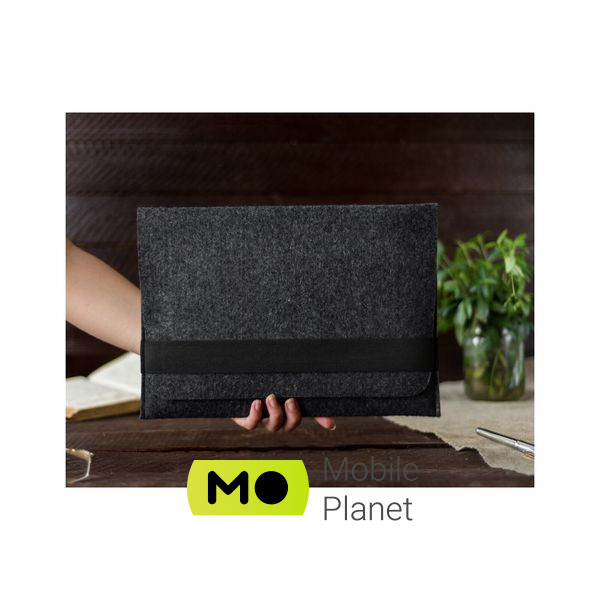 Чохол для ноутбука Gmakin 14 Macbook Pro, horizontal, Dark Gray (GM14-14) (UA) Спосіб закриття засувка