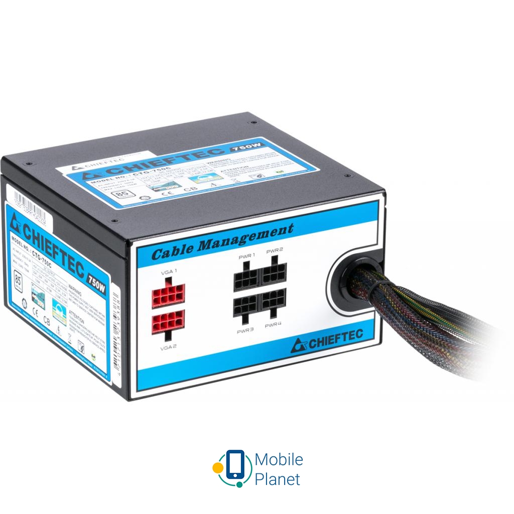 CHIEFTEC 750W (CTG-750C) Тип БП: для комп'ютерів; Стандарт