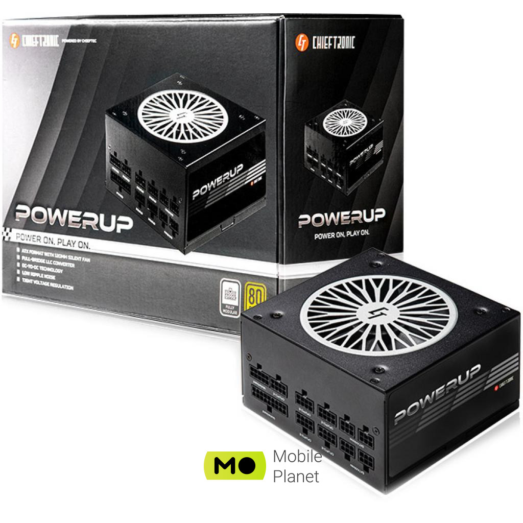 Chieftronic 550W PowerUP Gold (GPX-550FC) (UA) Тип БП: для комп'ютерів; Стандарт