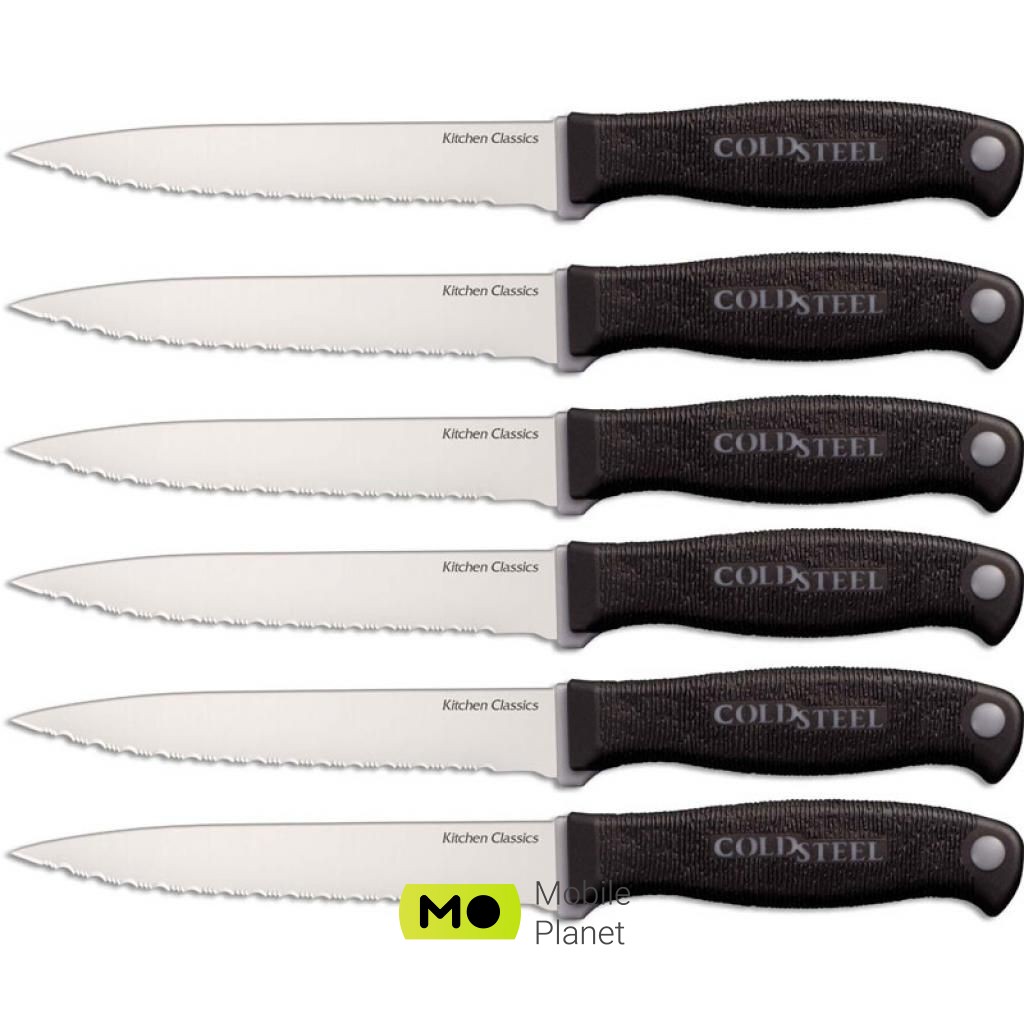 Cold Steel Kitchen Set 2016 з підставкою 13 предметів (59KSSET) (UA) Призначення для оброблення, для хліба, для стейку, для овочів, кухарський, універсальний, для тонкої нарізки (слайсер)