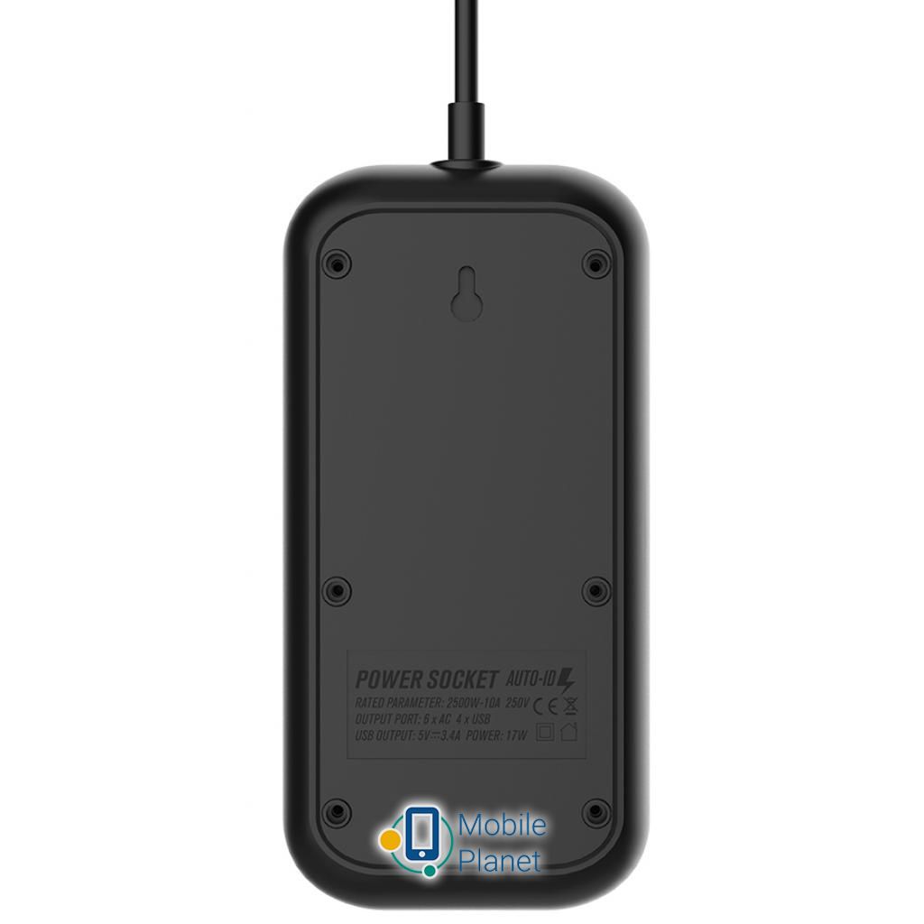 ColorWay CW-CHE64B, 4USB Black (CW-CHE64B) (UA) Довжина кабелю 2 м
