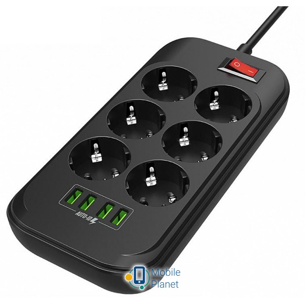 ColorWay CW-CHE64B, 4USB Black (CW-CHE64B) (UA) Особливості 4 USB для зарядки пристроїв