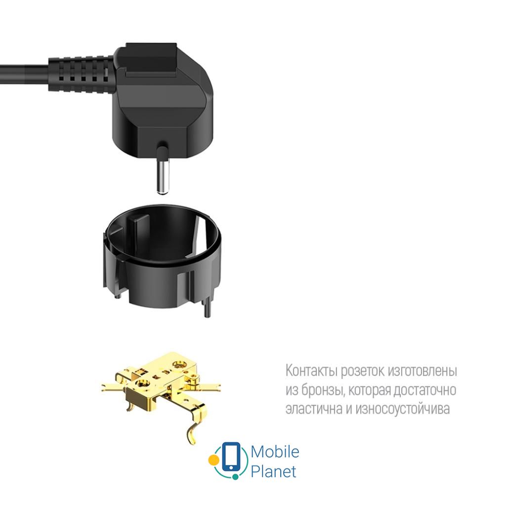 ColorWay CW-CHE64B, 4USB Black (CW-CHE64B) (UA) Робоча частота 50-60 Гц
