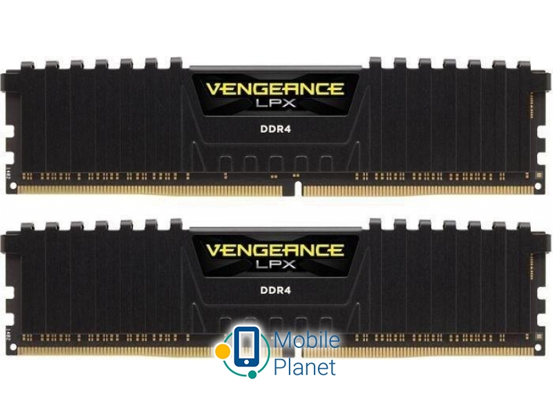 Corsair 16GB 2666MHz Vengeance LPX Black CL16 (2x8GB) (CMK16GX4M2A2666C16) EU Тип пам'яті: DDR4; Обсяг: 16 Гб (2x8 Гб);