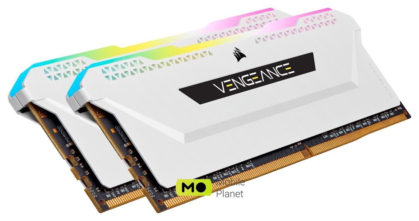 Corsair 32GB (2x16GB) 3600MHz CL18 Vengeance RGB PRO SL W (CMH32GX4M2D3600C18W) EU Серії: RGB PRO Vengeance; Тип пам'яті: DDR4;