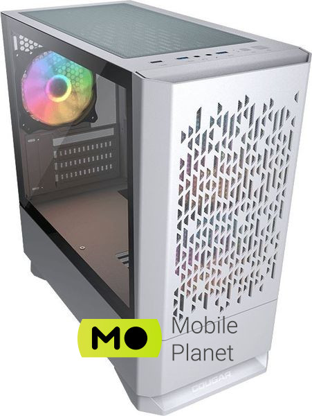 Cougar MG140 AIR RGB White без БП (UA) Типорозмір: Minitower; Форм-фактор: