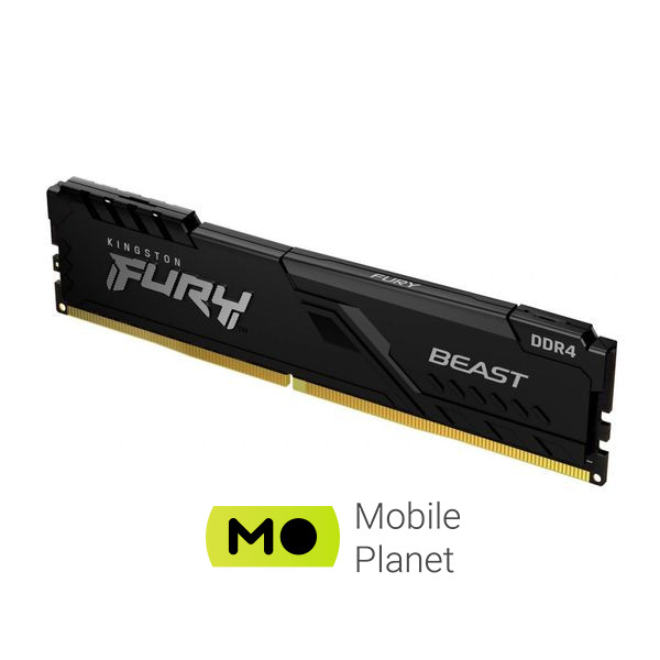 DDR4 16GB 3200 MHz Beast Black Kingston Fury (ex.HyperX) (KF432C16BB/16) (UA) Объем памяти 16 ГБ