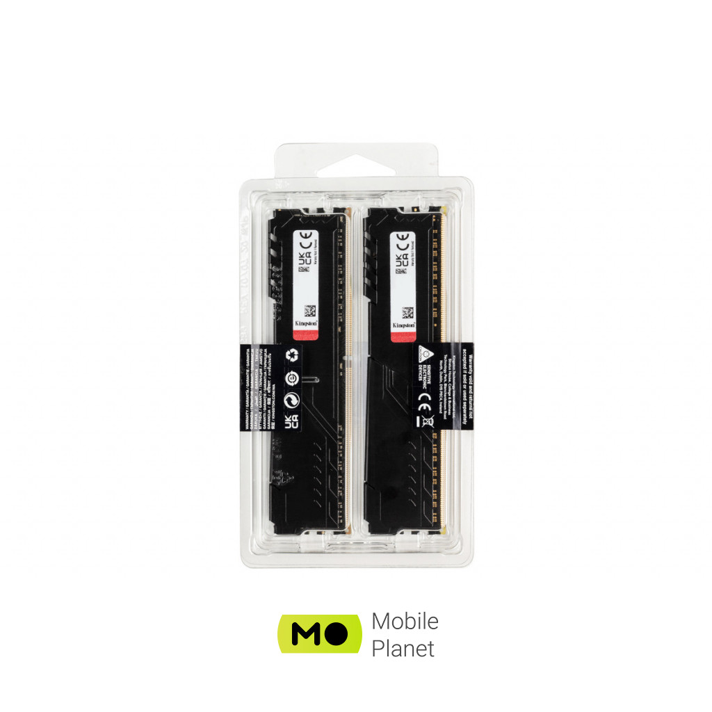 DDR4 32GB (2x16GB) 3200 MHz Fury Beast Black HyperX (Kingston Fury) (KF432C16BB1K2/32) Напряжение 1.35 V