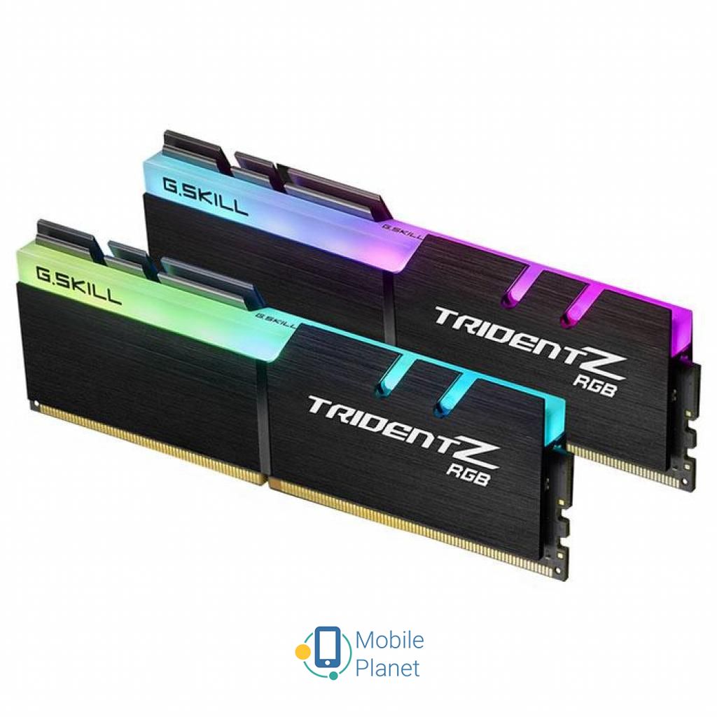 DDR4 32GB (2x16GB) 3200 MHz TridentZ RGB Black G.Skill (F4-3200C16D-32GTZR) (UA) Тип пам'яті: DDR 4; Обсяг пам'яті: 32