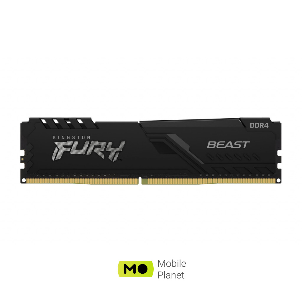 DDR4 8GB 3200 MHz Fury Beast Black HyperX (Kingston Fury) (KF432C16BB/8) Охлаждение + радиатор