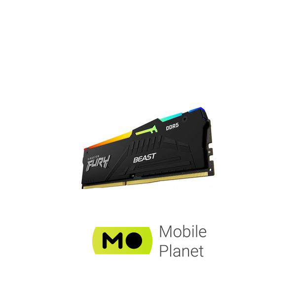 DDR5 32GB (2x16GB) 5200 MHz Beast RGB XMP Kingston Fury (ex.HyperX) (KF552C40BBAK2-32) (UA) Форм-фактор памяти 288-pin DIMM