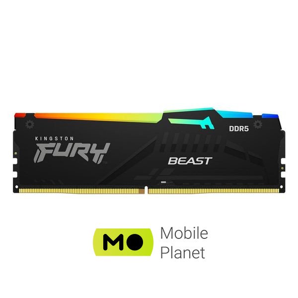 DDR5 32GB (2x16GB) 5600 MHz FURY Beast RGB Kingston Fury (ex. HyperX) (KF556C40BBAK2-32) (UA) Об'єм пам'яті 32 ГБ