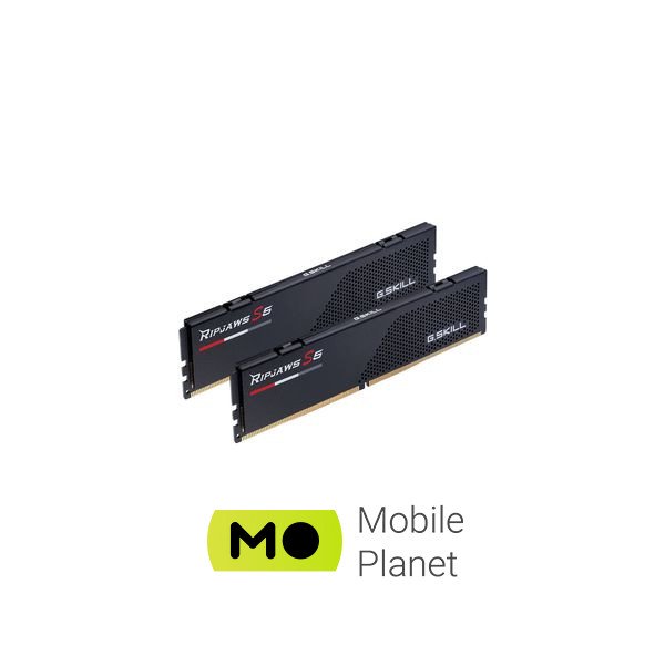 DDR5 32GB (2x16GB) 6000 MHz Ripjaws S5 Black G.Skill (F5-6000J3636F16GX2-RS5K) (UA) Количество модулей в наборе 2