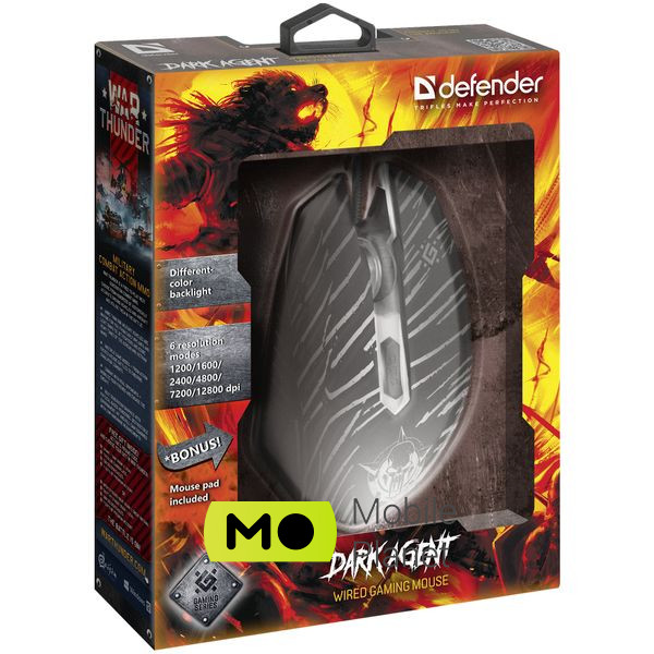 Defender Dark Agent GM-590L USB Black (52590) (UA) Назначение для компьютера