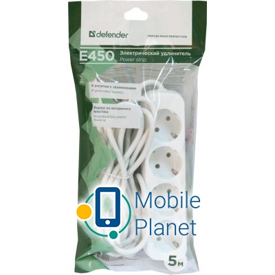 Defender E450 5.0 m 4 троянд white (99227) (UA) Тип: подовжувач; Сумарна