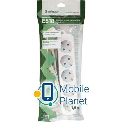 Defender E518 1.8 m 5 троянд white (99229) (UA) Тип: подовжувач; Сумарна