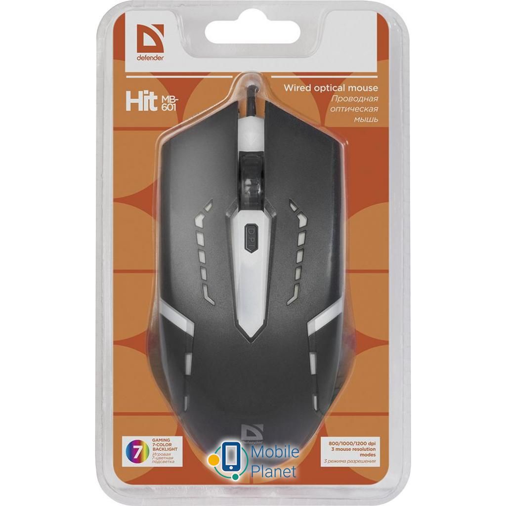 Defender Hit MB-601 Black (52601) (UA) Тип Дротові