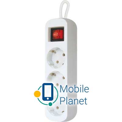Defender S318 1.8 m 3 роз switch white (99233) (UA) Тип: удлинитель; Суммарная
