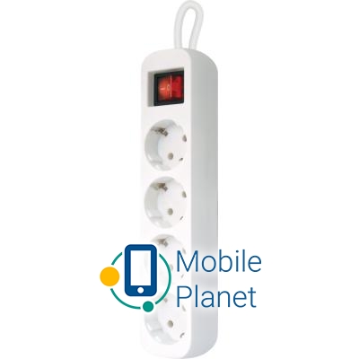 Defender S418 1.8 m 4 роз switch white (99237) (UA) Номинальное напряжение 220 В