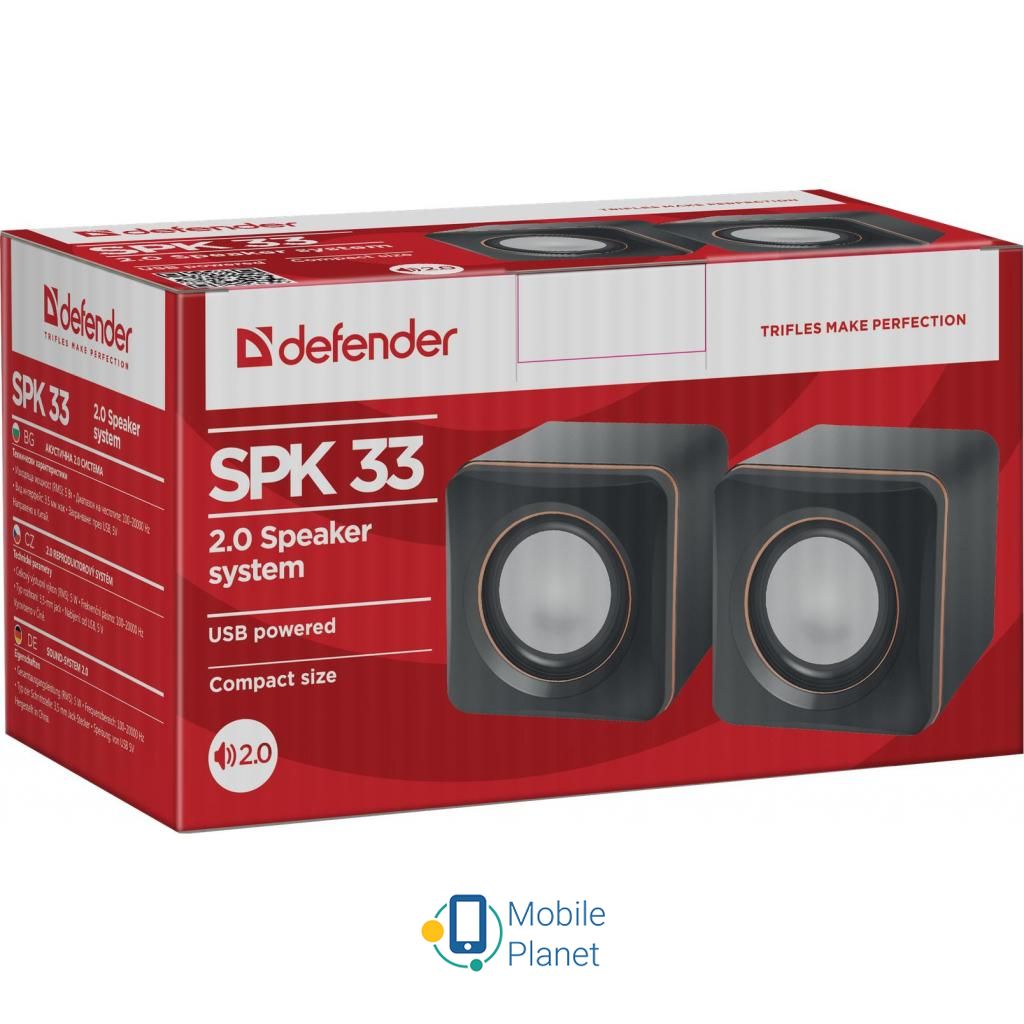 Defender SPK 33 Black (65633) (UA) Тип: колонки для комп'ютера;