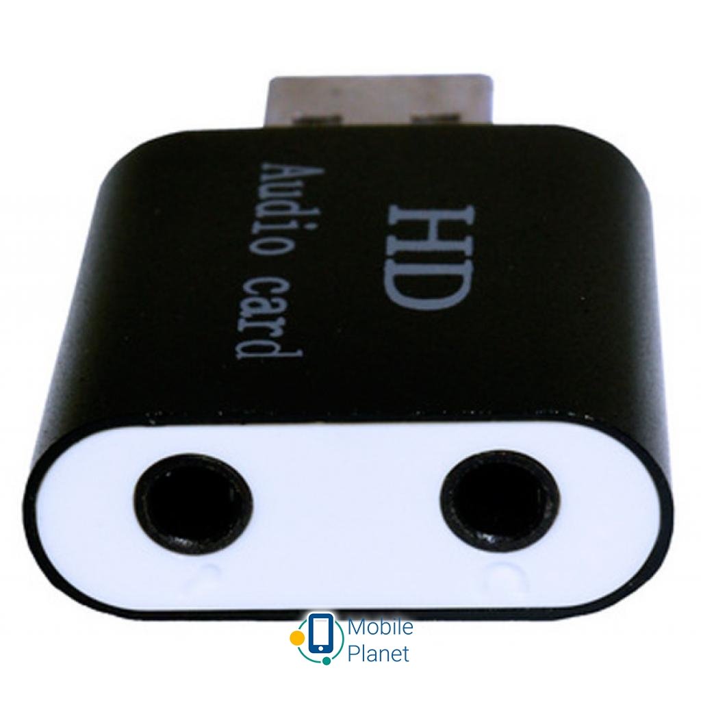 Dynamode USB-SOUND7-ALU black (UA) Інтерфейс: USB 2.0; Кількість