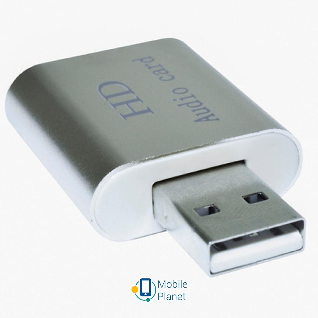 Dynamode USB-SOUND7-ALU silver Интерфейс: USB 2.0; Количество