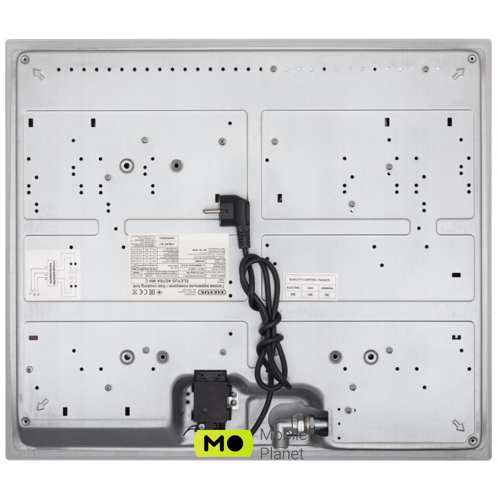 ELEYUS ASTRA 60 WH CF (UA) Тип поверхні: газова; Матеріал