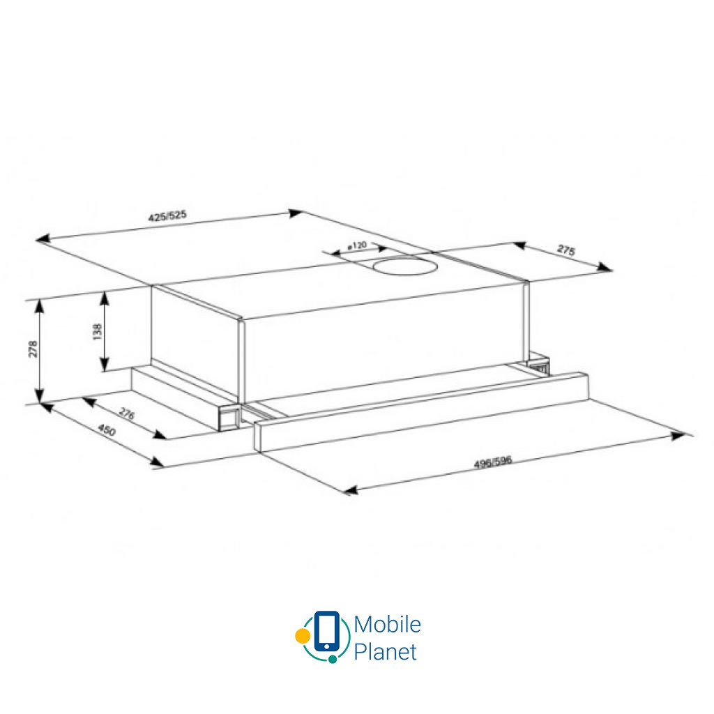 ELEYUS LOTUS 470 50 BL (UA) Тип інсталяції: Вбудований;